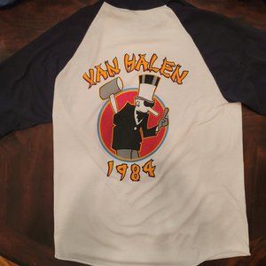 Vintage Van Halen 1984 world tour concert tee shirt